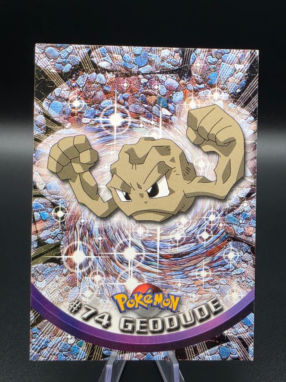 Geodude Topps Pokemon TV Animation Edition Series 1 74 - Black Topps Logo HP+